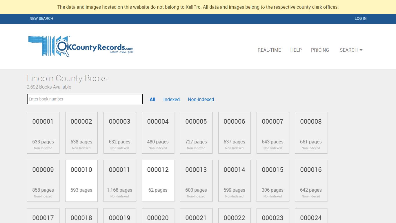Lincoln County - County Clerk Public Land Records for Oklahoma